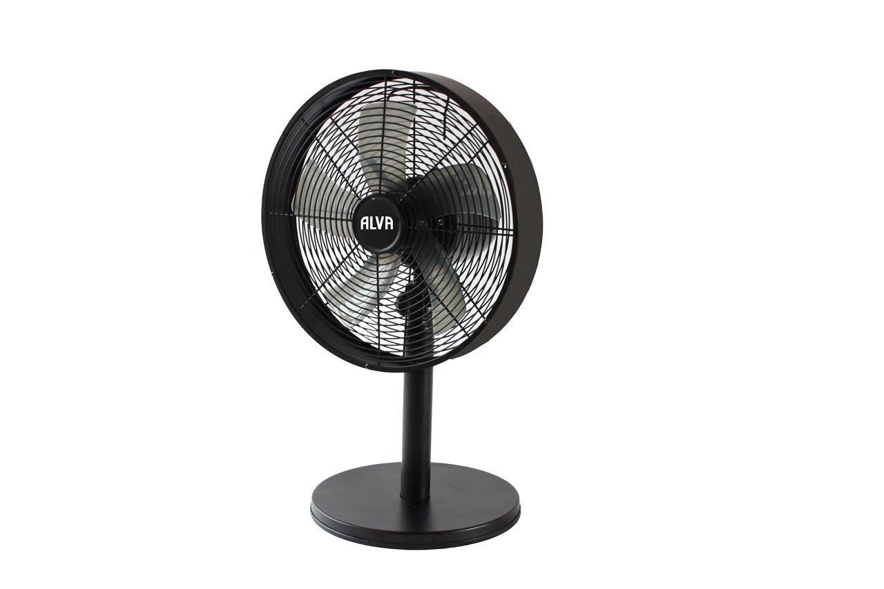 ALVA AIR - 30CM DRUM DESK FAN (MATT BLACK)