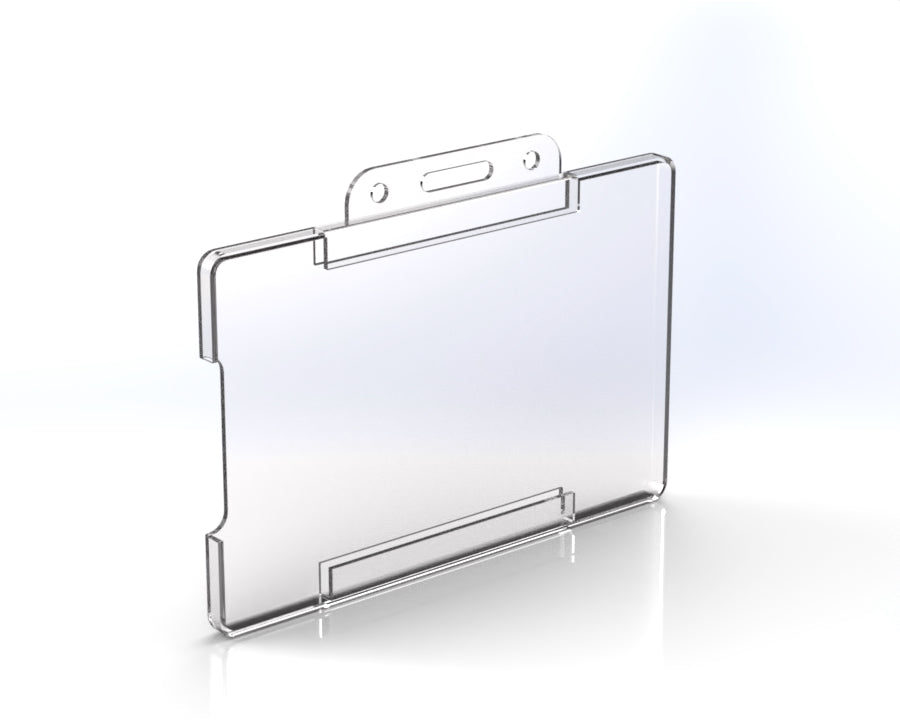 Clear Plastic ID/Badge Holder – For Staff, Visitors & Events (Pack of 10)