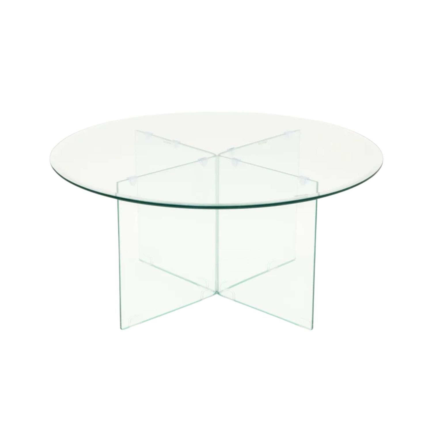 90cm Round 10mm Tempered Glass Coffee Table