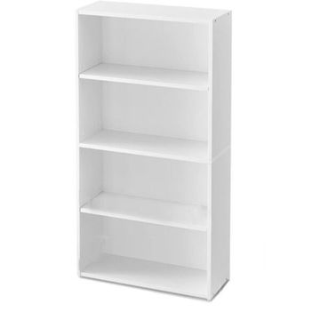 4-Tier Bookcase – Compact Wooden Storage Organizer
