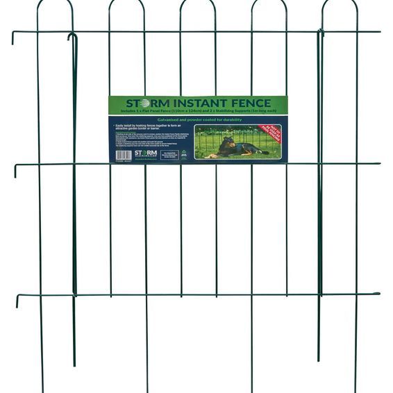 Instant fence panel 1100mm x 1240mm green