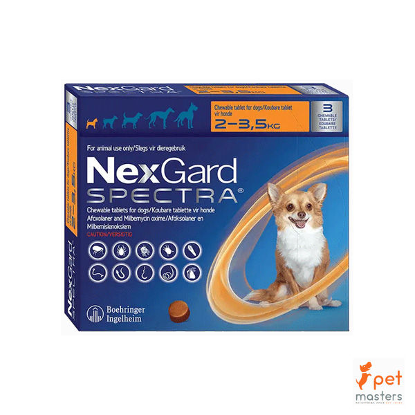 Nexgard Spectra Chew 3s X Small 2 3.5kg LEROY MERLIN South Africa