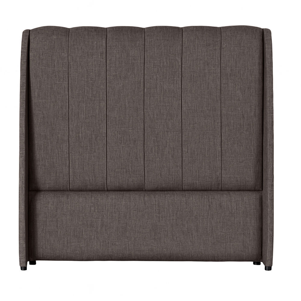 Damira Upholstered Wingback Headboard Three Quarter Monaco-Tiramisu