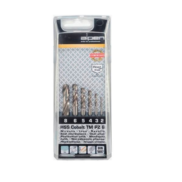 ALPEN - Cobalt Drill Bit Set 2-8mm Stubby