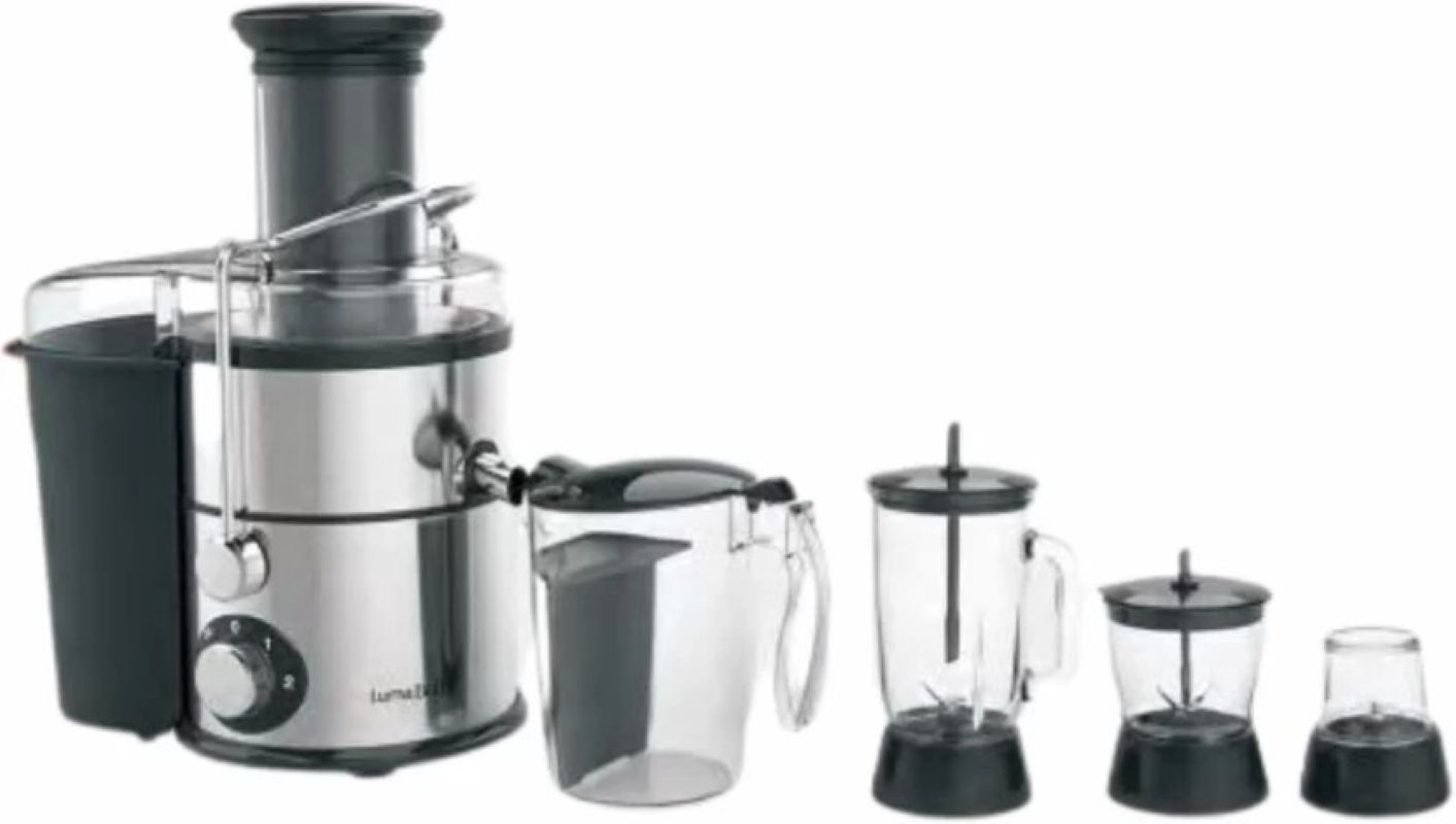 LumaBella LB-53008 1500W 4in1 Multi-functional Juicer 1500 W Juicer (4 Jars, Silver)