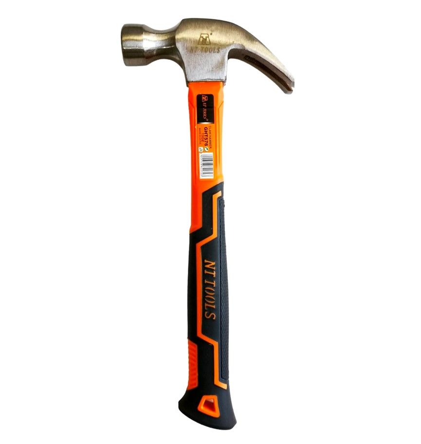 NT TOOLS Claw Hammer 370g Poly Handle with Rubber Grip
