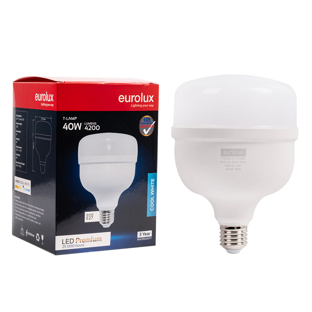 T-Lamp Premium 40w LED E27 4000K