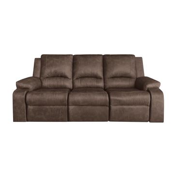The Harrington 3 Seater Recliner Armchair Couch - Brown