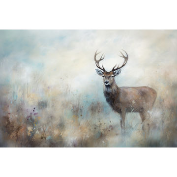 Canvas Wall Art - Soft Pastel Hues Delicate Brushstrokes  - A1106 - [120 x 80 cm]