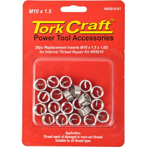 Thread Repair Kit M10 X 1.5 X 1.0D Repl. Inserts For Nr5010
