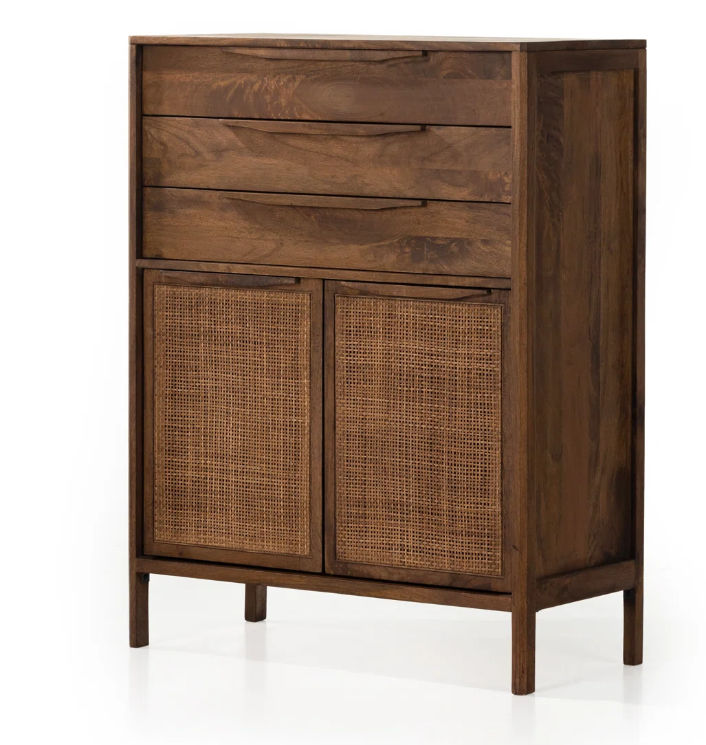 GreenLine Interiors Fabz Mini Chest of Drawer Dark Brown