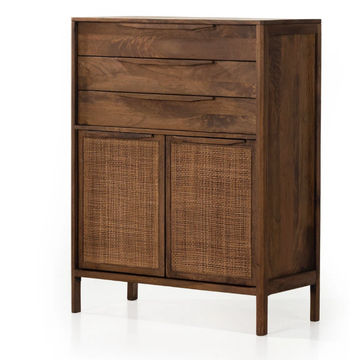 GreenLine Interiors Fabz Mini Chest of Drawer Dark Brown