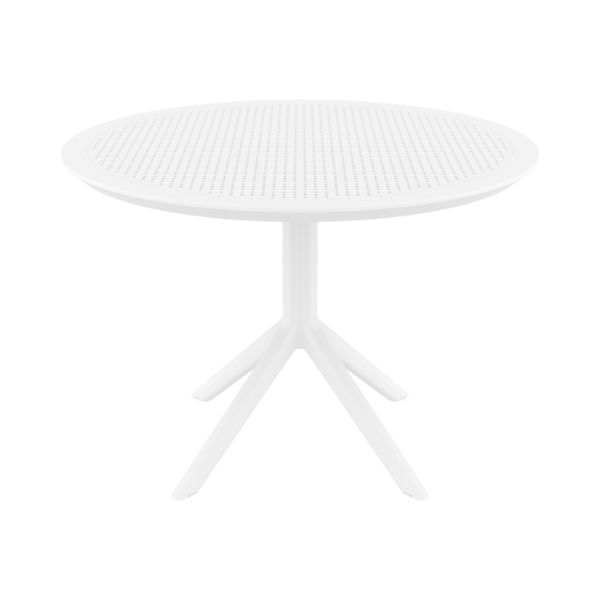 Siesta exclusive Sky 105 Round Dining Table - White