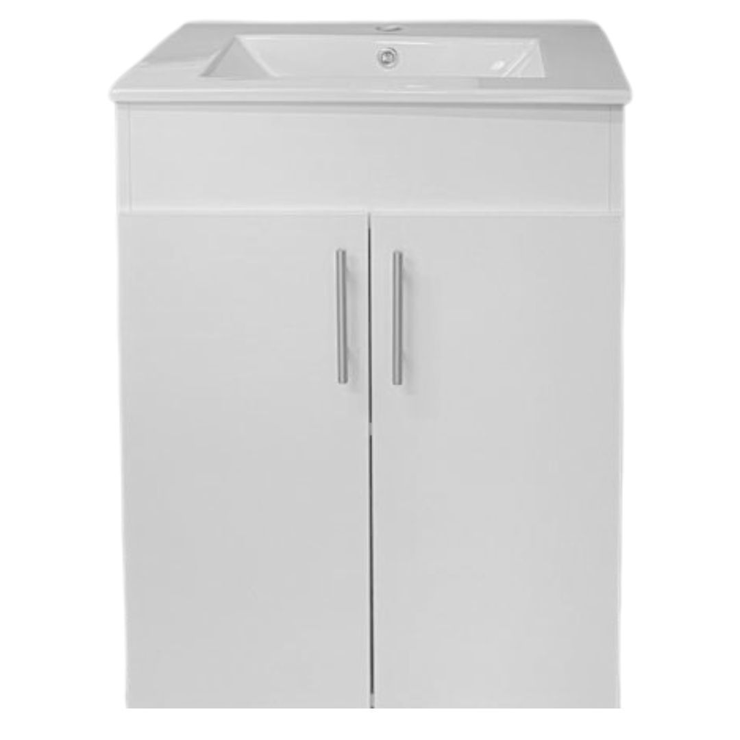 BATHROOM VANITY FLOOR STAND - WHITE