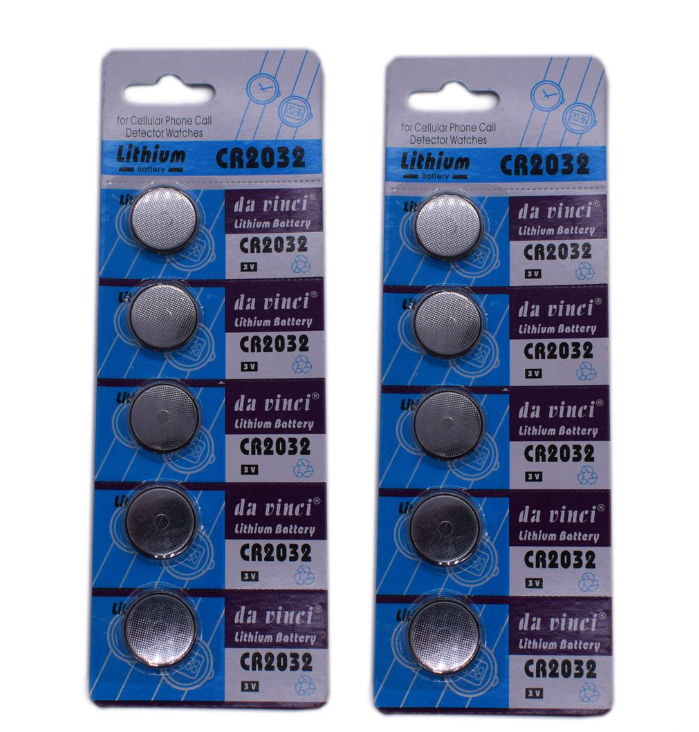 Da Vinci CR2032 batteries 2032 3V Lithium Type Cell Watch Battery 2 Pack