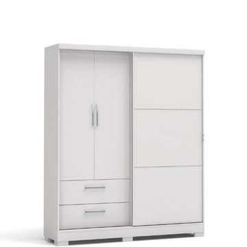 Mateo 3 Door Wardrobe -White