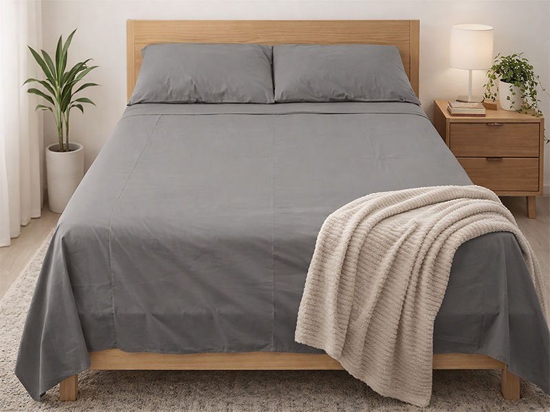 Rey's Fine Linen - Hotel Collection - Flat Sheet - Smoked Pearl - King (30 Piece Pack)