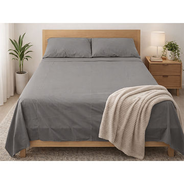 Rey's Fine Linen - Hotel Collection - Flat Sheet - Smoked Pearl - King (30 Piece Pack)