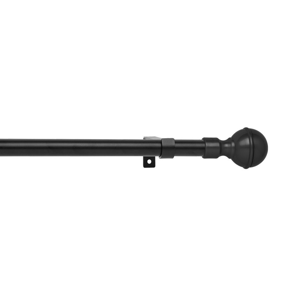 16-19 mm Exp StlRod Finial Ball Black 1.2m-2.1m
