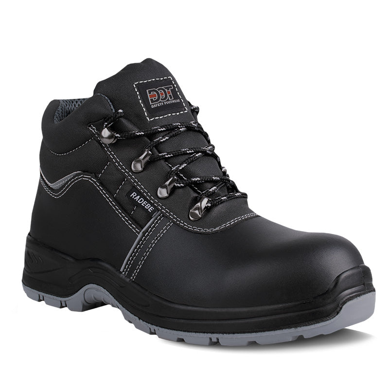 DOT Radebe Oil/Acid Safety Boot Heat/Shock/Abrasion Resistant Black Size 3