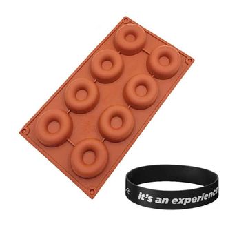 Killer Deals 8 Mini Donut Non-Stick Dishwasher Safe Silicone Baking Mould
