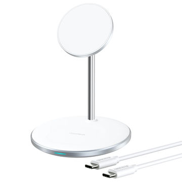 Choetech T581F 2 In 1 Magnetic Charger 15W-White