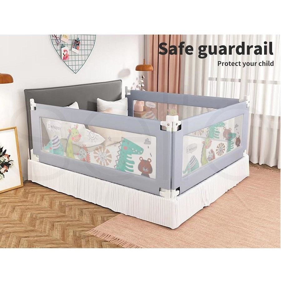 150CM Baby Bed Safety Rail - Grey