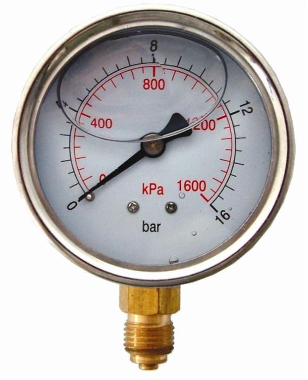 Aircraft Press. Gauge 63mm Glycerine 1/4 Bot