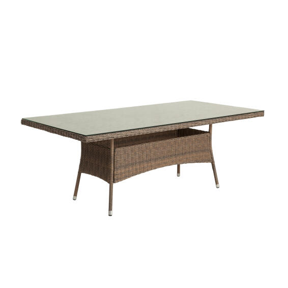 Table 200 cm X 100 cm Wicker Manhattan NATERIAL