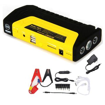 12v Car Jump Starter Battery Charger Power Bank - Yellow