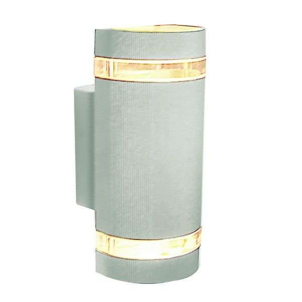 Aluminium 230V 2xGU10 50W Spotlight Fitting IP54