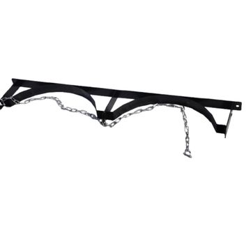 Wall Mounted  double LP Gas Cylinder Bracket - Black