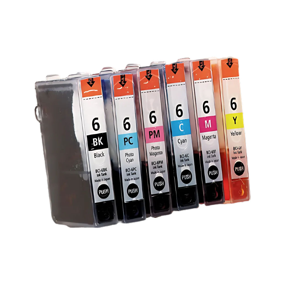 Canon BCI-6 B/C/M/Y/PC/PM Generic Inks *Value-Pack*