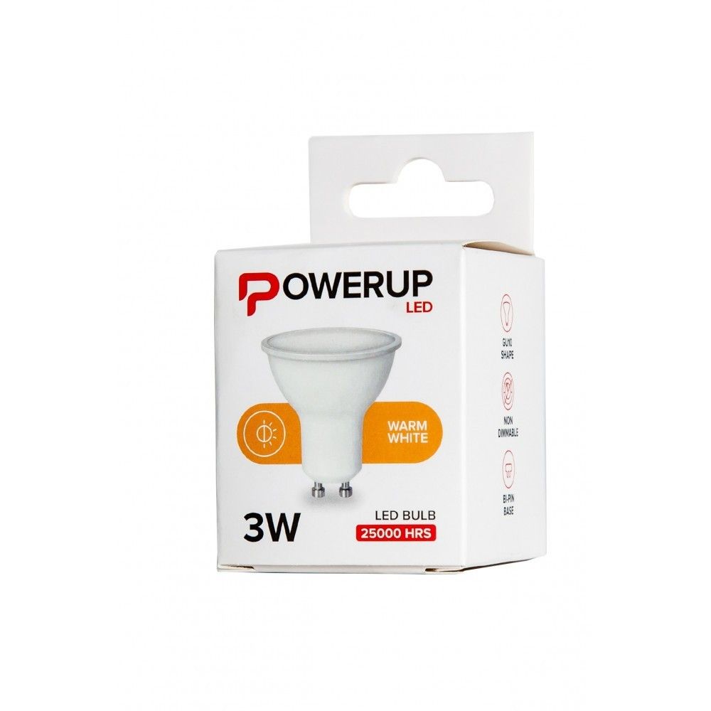 Powerup Led Gu10 3W Ww