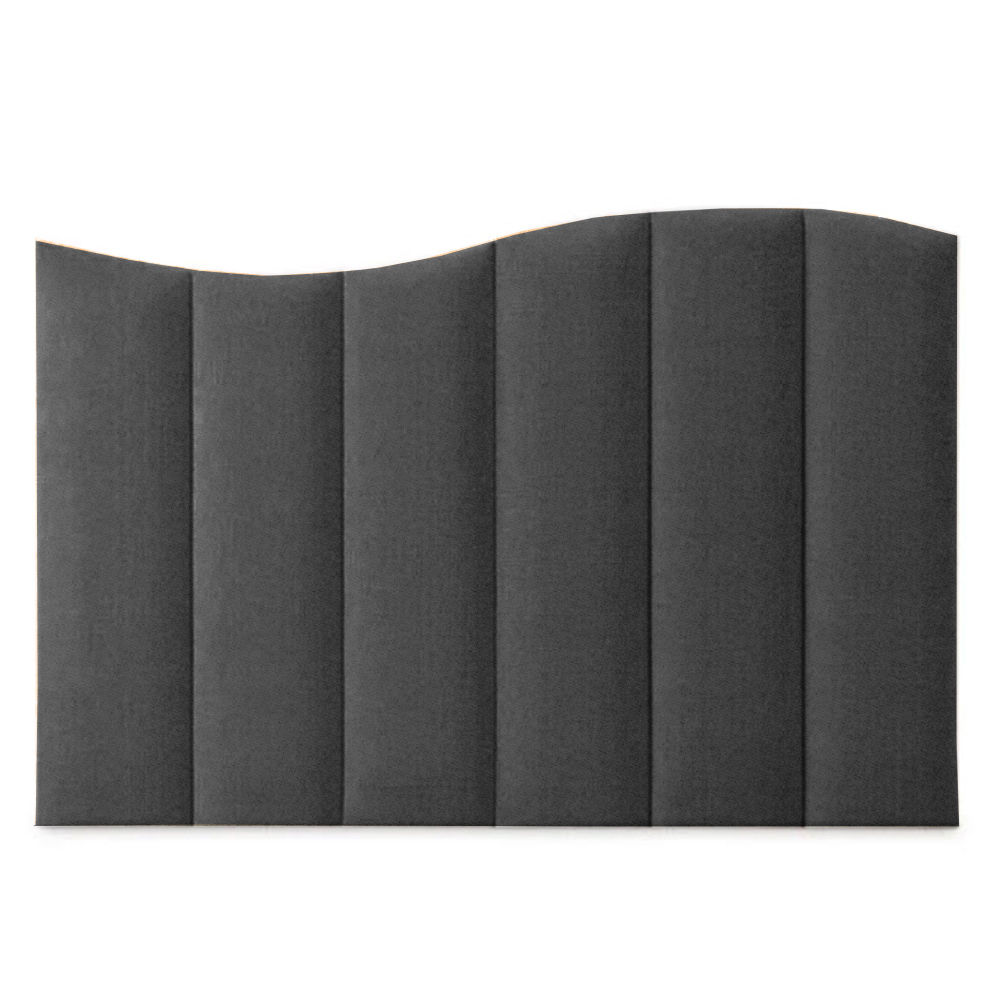 Magnolia Upholstered Boucle Headboard Black Queen
