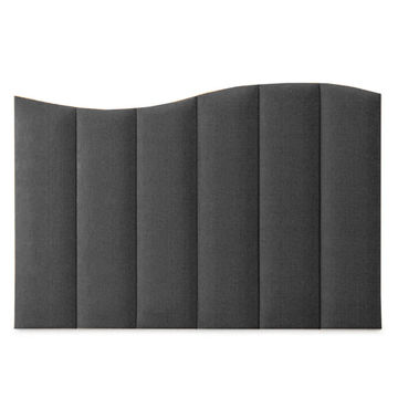 Magnolia Upholstered Boucle Headboard Black Queen