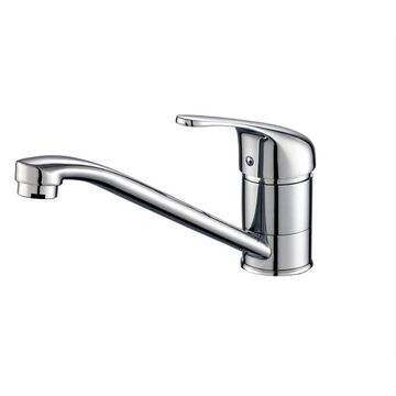 Shind Bathroom Faucet Chrome Mixer Stainless SS Pipe Rotate Water Outlet