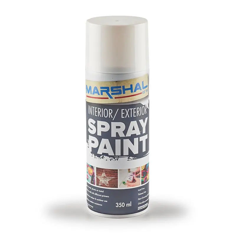 Marshal Spray Paint, Gloss White, 350ml