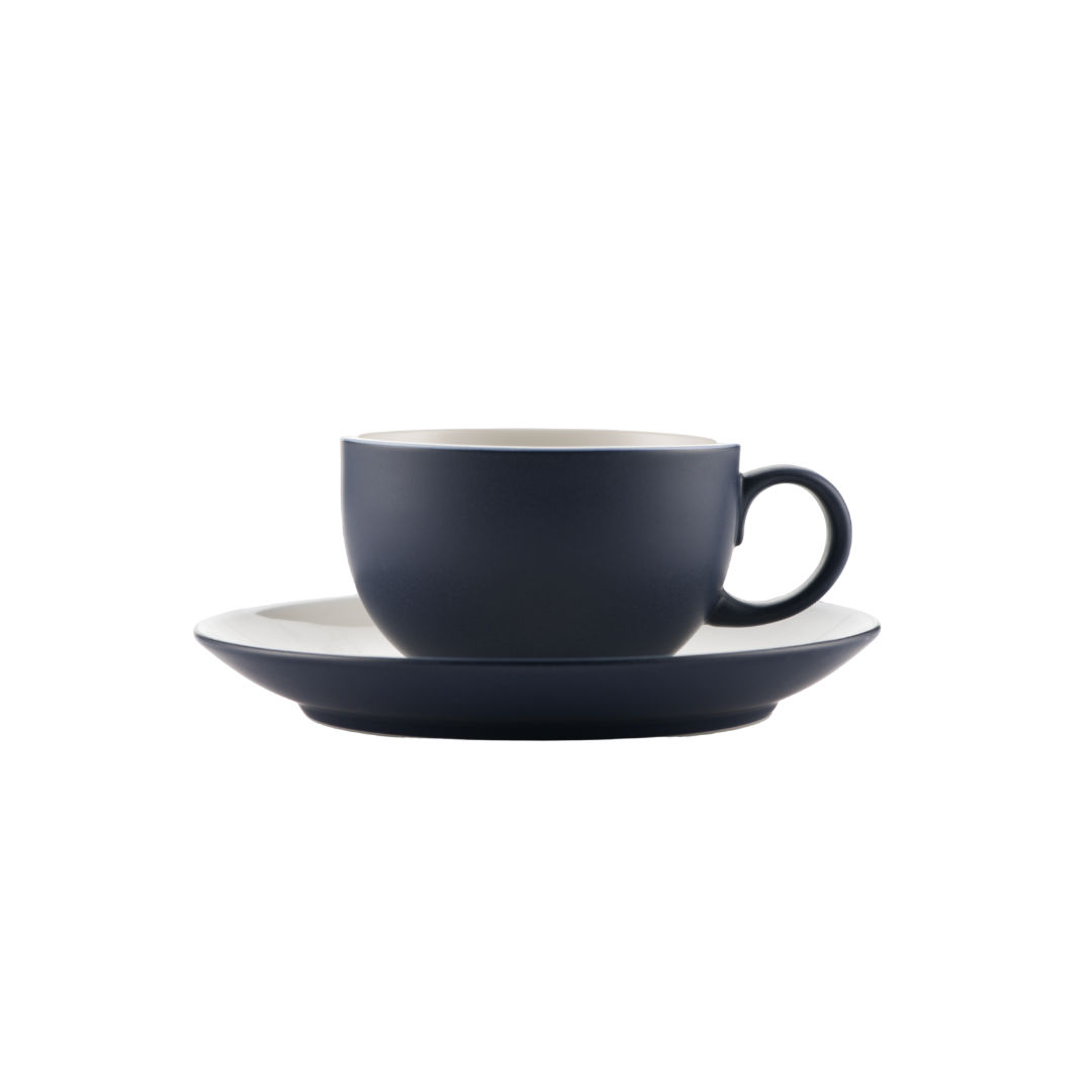 OMADA - Armonia Blue Cup & Saucer - Set of 4