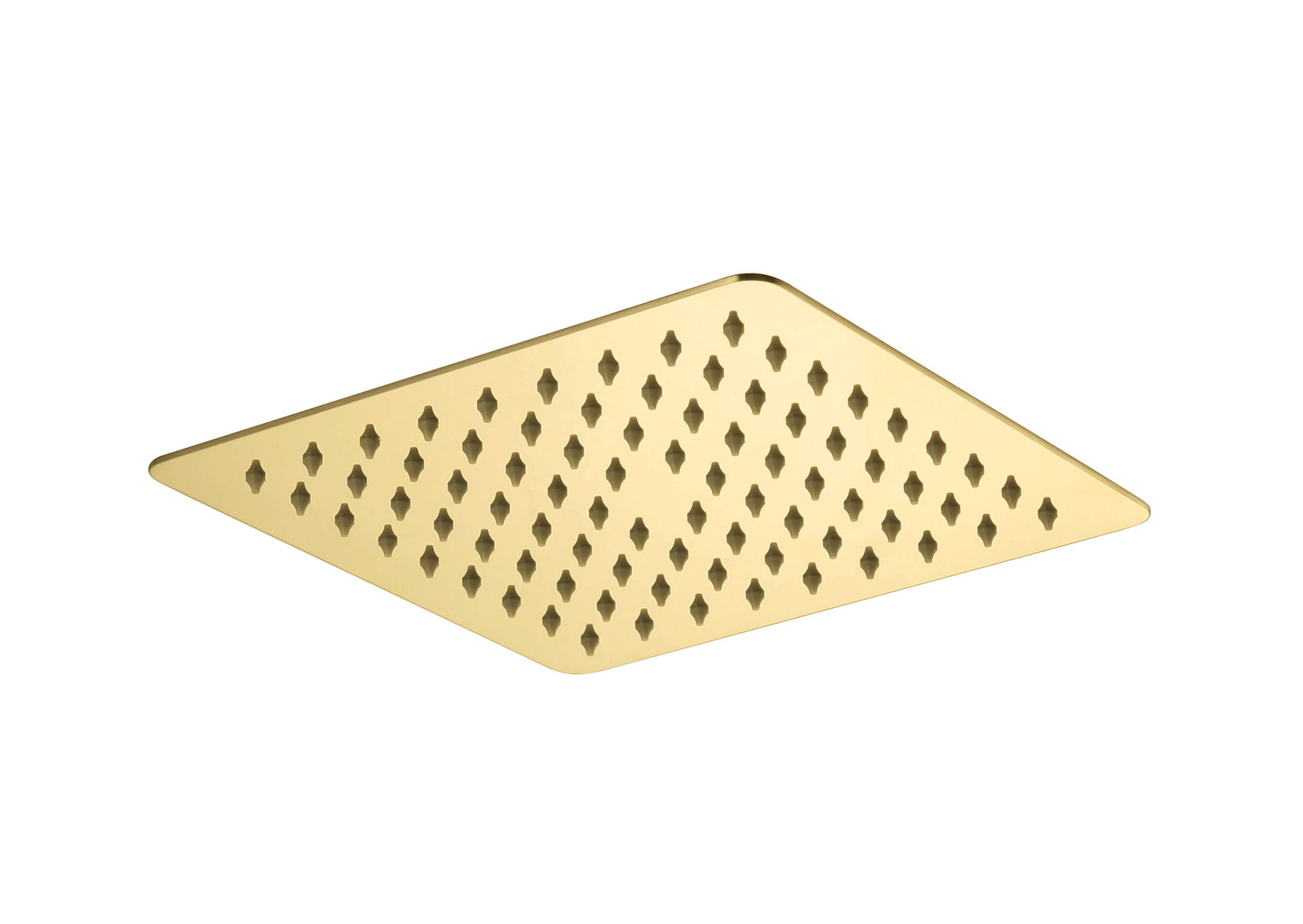 Devario Premio Shower Head Square 250mm Stainless Steel- Brushed Gold