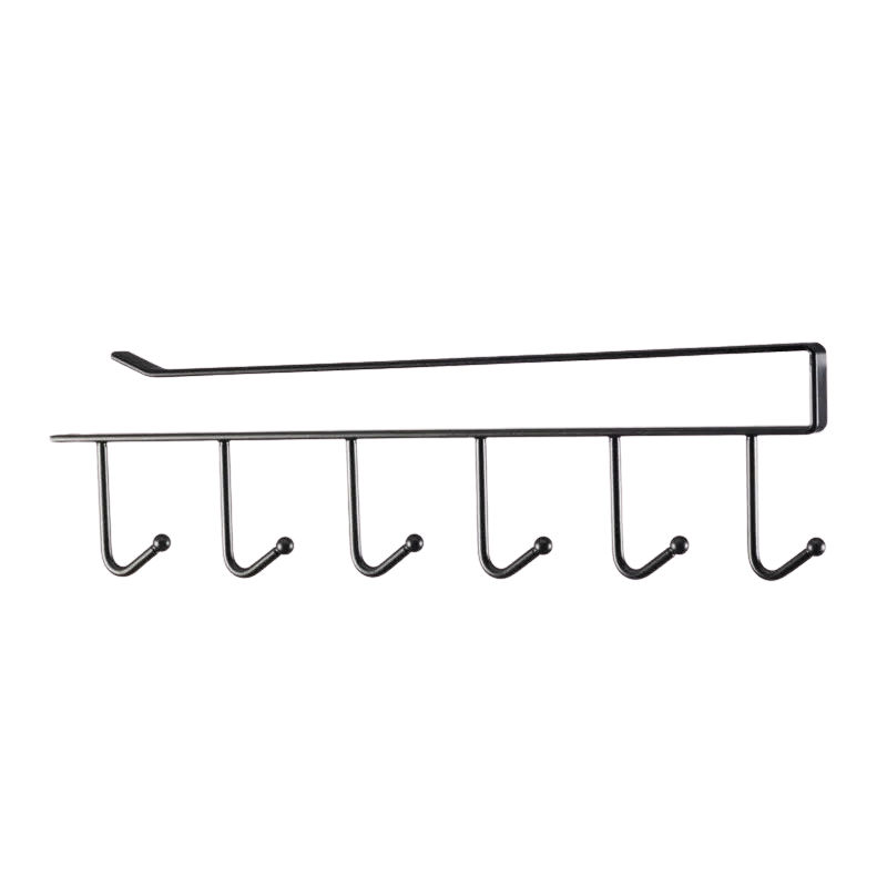 Mug Holder, 6 Hook, Black ( 2 Pack)