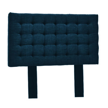 Nu Dekor - Benno Button Headboard - Queen - Navy