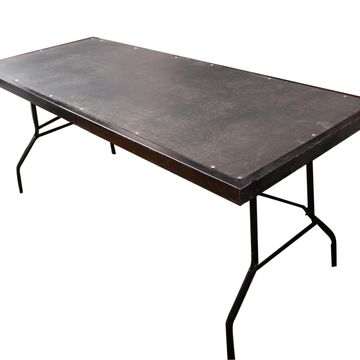 Black Metal Fold Table