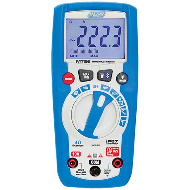 Bluetooth Compact Multimeter (MT26) - Major Tech