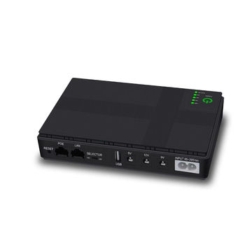 10400mAh Mini UPS with 5/9/12V Output Support POE for Wifi Router Camera