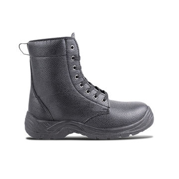 PATRIOT Combat 8-Inch Safety Boots Black Padded Collar Size 9