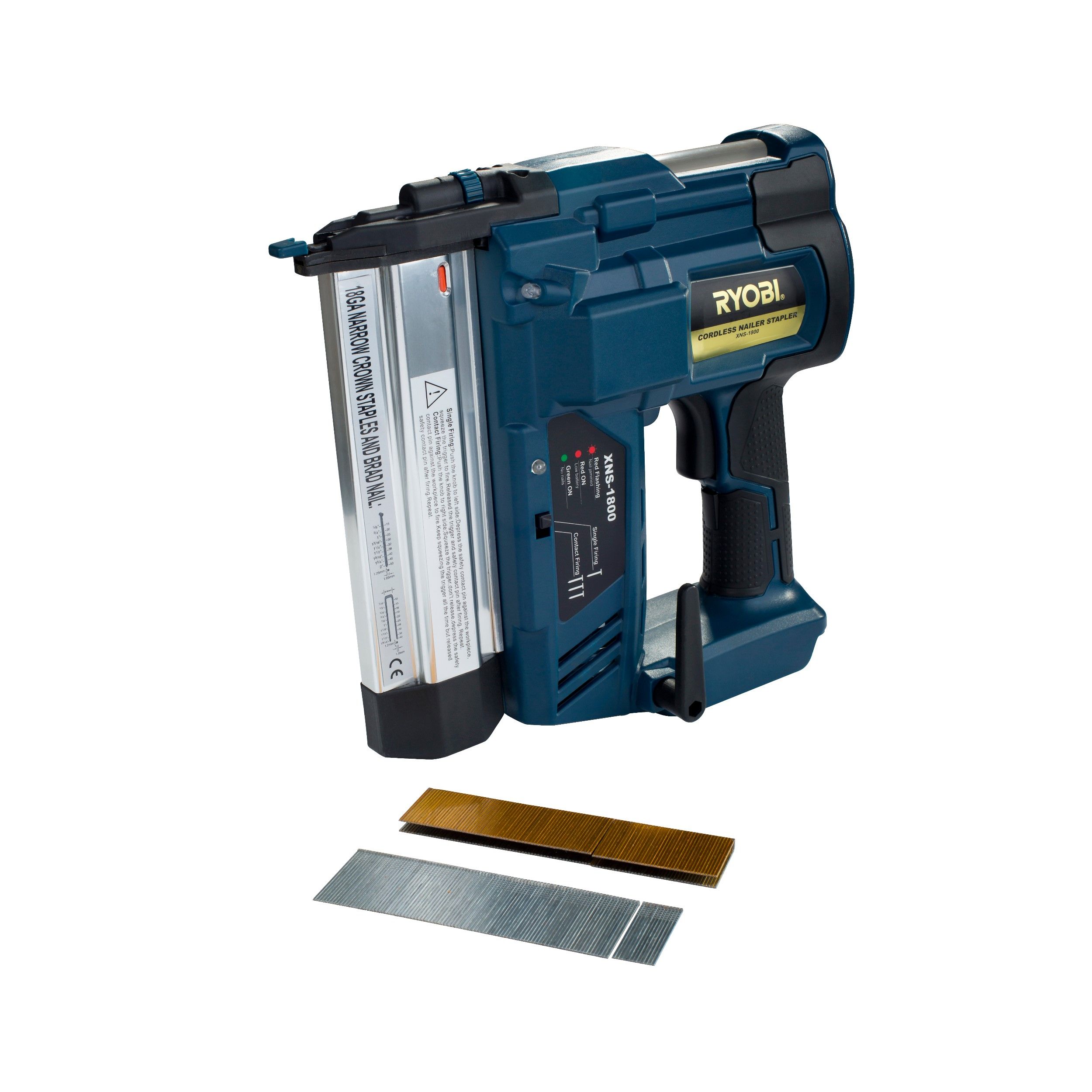 Ryobi  18V LI-ION NAILER STAPLER 50MM BRAD NAIL
