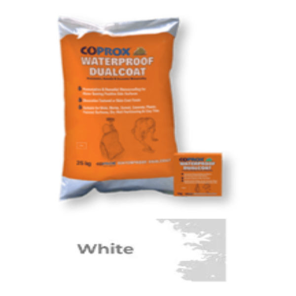 Coprox Waterproof Dualcoat White 25kg