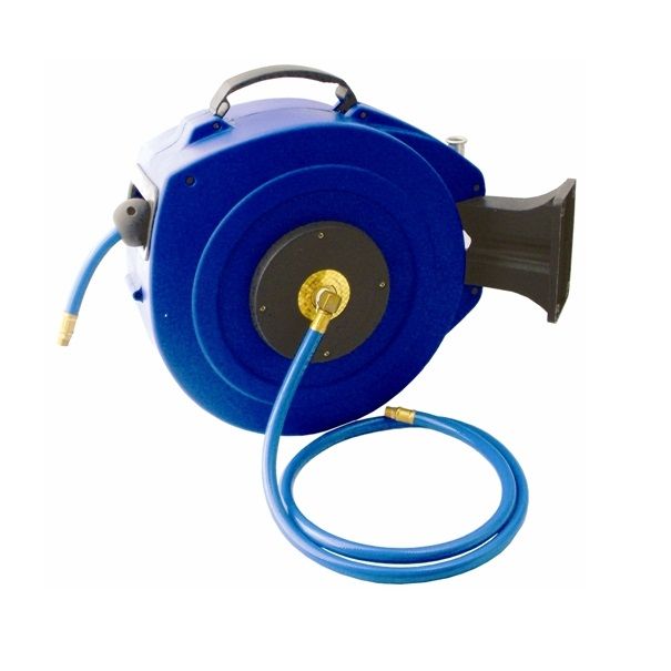 Aircraft Air Hose Reel 15M X 9.5mm(3/8) Pu Hose P/P Casing Wall Mounted