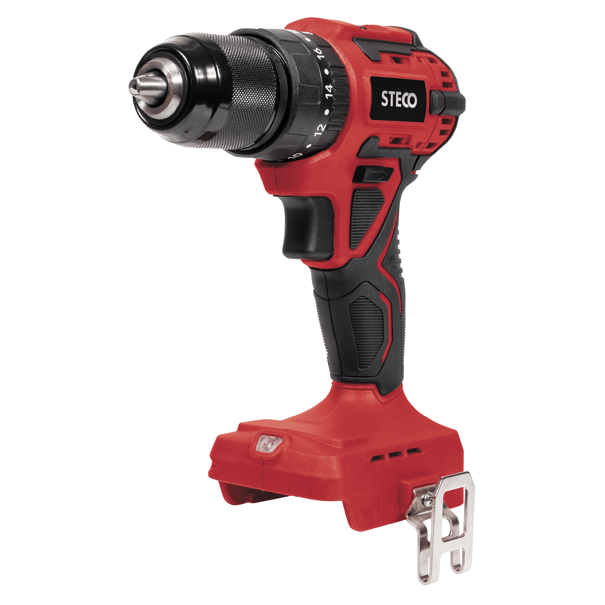 STECO 20V CORDLESS IMPACT DRILL, WITH BELT CLIP & 1PC DOUBLE END BIT